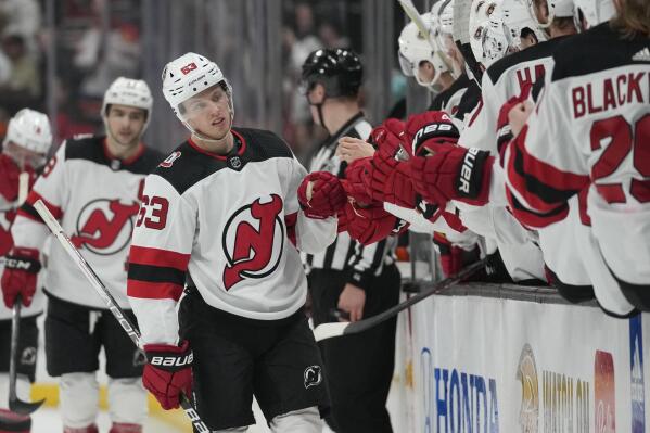 Hughes Bratt lead Devils 6 2 rout of Ducks AP News